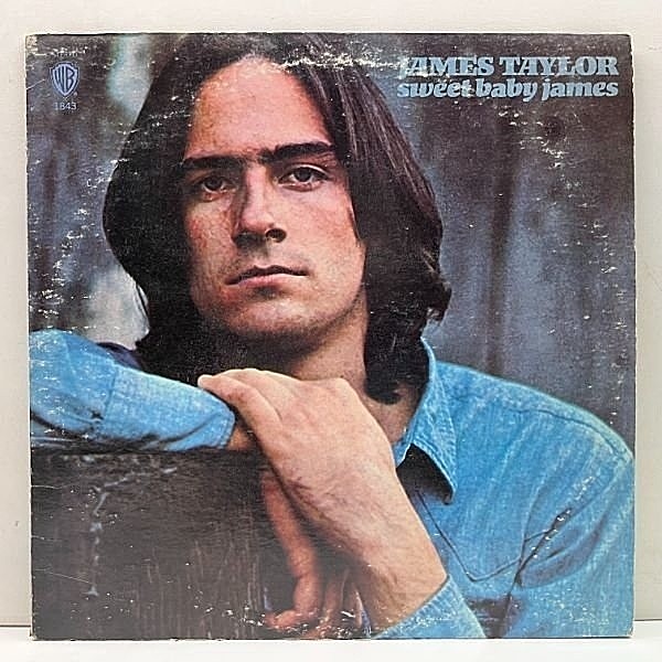 レコードメイン画像：【ポスター＆インナー完品】USオリジナル 緑ラベ JAMES TAYLOR Sweet Baby James ('70 Warner) w/ Carole King, Danny Kortchmar