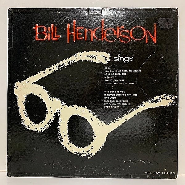 レコードメイン画像：MONO 初版 マルーン 深溝 USオリジナル BILL HENDERSON Sings ('59 Vee Jay) w/ BOOKER LITTLE, WYNTON KELLY, PAUL CHAMBERS