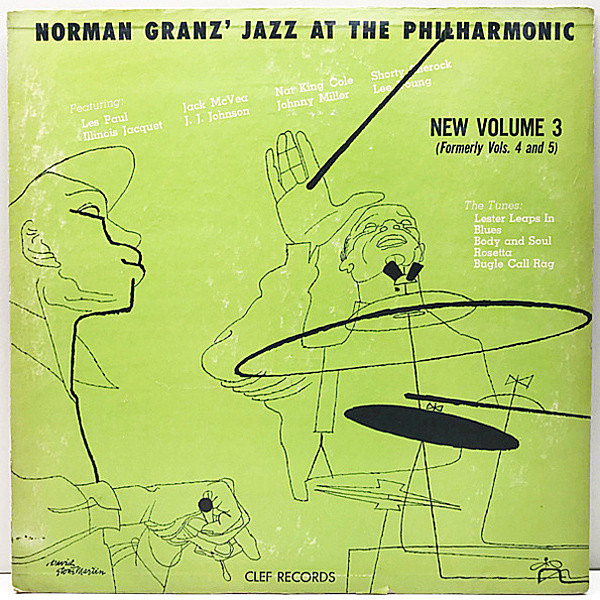 レコードメイン画像：USオリジナル『Norman Granz' Jazz At The Philharmonic Vol. 3』J.J. Johnson, Illinois Jacquet, Nat King Cole ほか JATP 好セッション