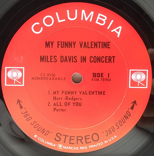 MILES DAVIS / My Funny Valentine (LP) / Columbia | WAXPEND RECORDS