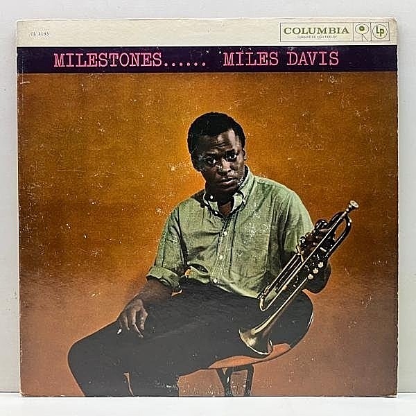 レコードメイン画像：良好!! USオリジナル MONO 6eye 深溝 MILES DAVIS Milestones ('58 Columbia CL 1193) w/ John Coltrane 米モノラル B1-Miles表記