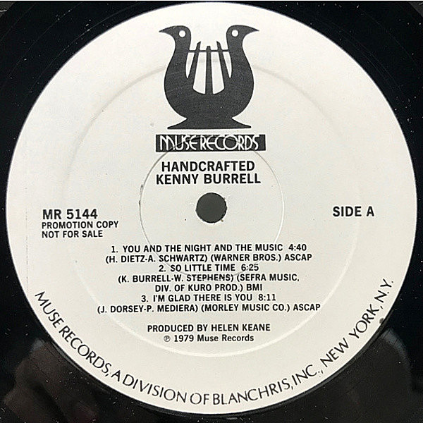 KENNY BURRELL / Handcrafted (LP) / Muse | WAXPEND RECORDS