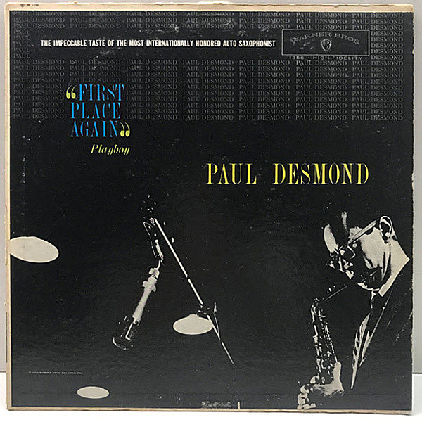 レコードメイン画像：良好盤!! MONO 深溝 Diffジャケット PAUL DESMOND First Place Again - Playboy ('60 Warner) Jim Hall, Percy Heath, Connie Kay