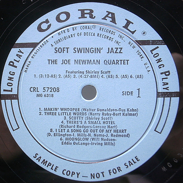 JOE NEWMAN / Soft Swingin' Jazz (LP) / Coral | WAXPEND RECORDS