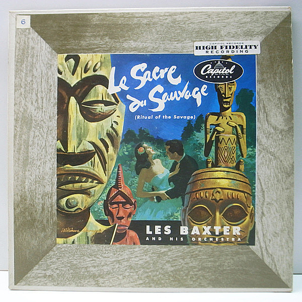 レコードメイン画像：レア 10'' USオリジナル LES BAXTER Le Sacre Du Sauvage (Ritual Of The Savage) レス・バクスター EXOTICA エキゾチカ Quiet Village 他