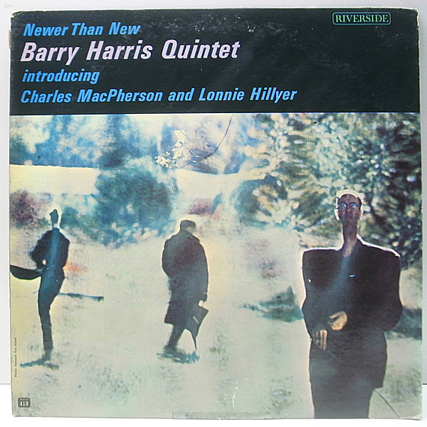 レコードメイン画像：ほぼ美盤!! USオリジナル MONO 青ラージ 深溝 BARRY HARRIS Newer Than New (Riverside RLP 413) Lonnie Hillyer, Charles McPherson ほか