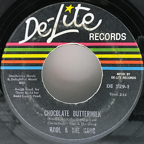 レコードメイン画像：USオリジナル KOOL & THE GANG Chocolate Buttermilk / Let The Music Take Your Mind ('69 De-Lite) 1st.アルバムからのシングルカット7" 