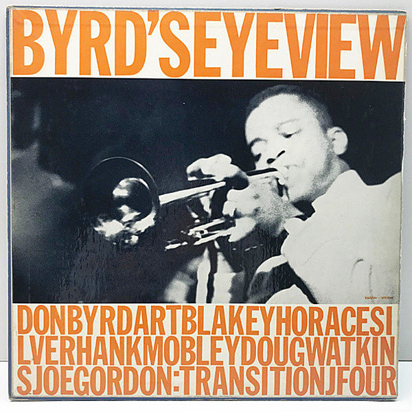 レコードメイン画像：激レア USオリジナル DONALD BYRD Byrd's Eye View (Transition trlp-4) ドナルド・バードの初リーダー作 FLAT, MONO 手書きRVG