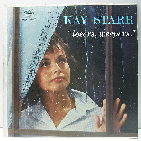 レコードメイン画像：良盤!! MONO 初版左ロゴ 虹ツヤ USオリジナル KAY STARR Losers, Weepers ('60 Capitol) ケイ・スターが唄う切ないバラード集 Lp