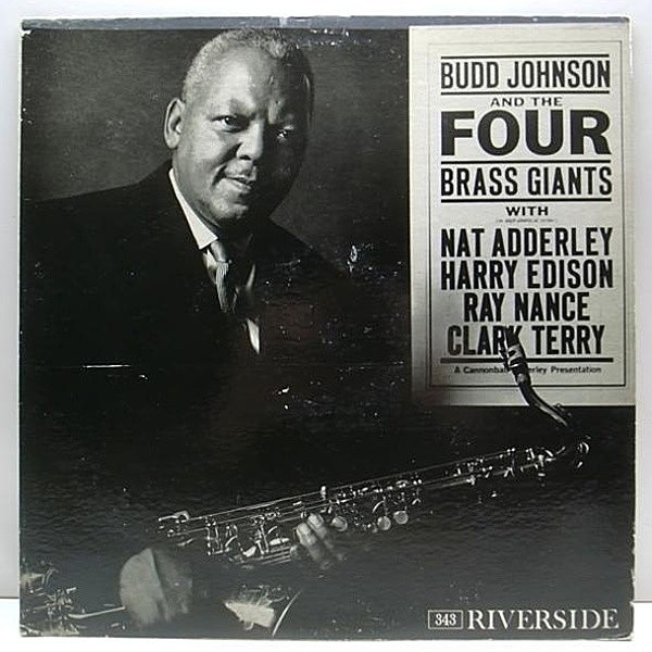 レコードメイン画像：USオリジナル MONO 深溝 BUDD JOHNSON And The Four Brass Giants (Riverside RLP 343) Tommy Flanagan, Harry Edison, Clark Terry ほか