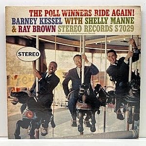 レコード画像：BARNEY KESSEL / SHELLY MANNE / RAY BROWN / The Poll Winners Ride Again!