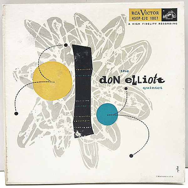 レコードメイン画像：レア 45回転 3枚組 Ep 原盤 MONO 米オリジナル DON ELLIOTT Quintet ('54 RCA Victor) Joe Puma, Ralph Martin ほか Rmjonesジャケット