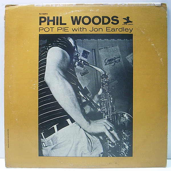 レコードメイン画像：【カゼヒキ無し!美再生!良好盤!】MONO NJ Purple VANGELDER刻印 PHIL WOODS Pot Pie (New Jazz NJ 8291) w./JON EARDLEY ほか