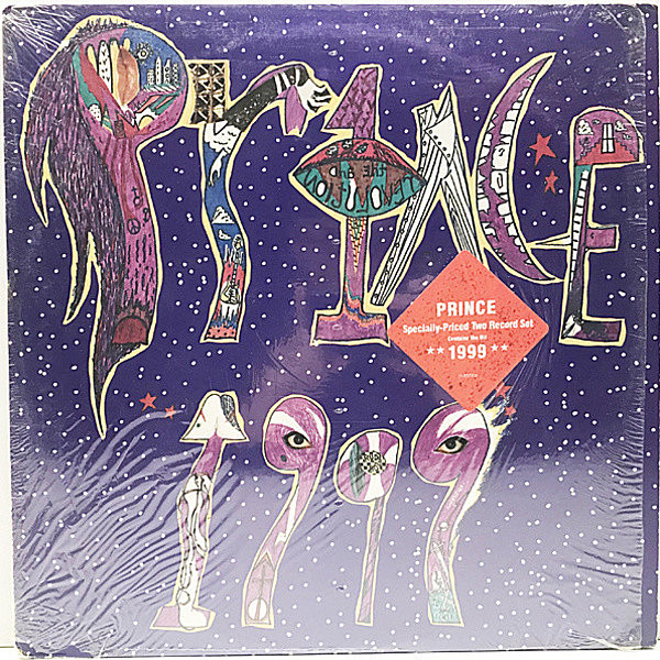 レコードメイン画像：シュリンク＋ステッカー!! 2Lp USオリジナル PRINCE 1999 プリンス 5th. 出世作 ('82 Warner) 米 初回プレス In Shrink w./Hype Sticker