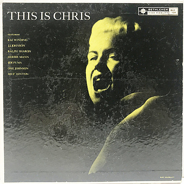 レコードメイン画像：レア!! 4曲入り Ep 原盤 MONO 米 USオリジナル CHRIS CONNOR This Is Chris (BEP-129) 45回転 ジャケット付きの珍しい7インチ