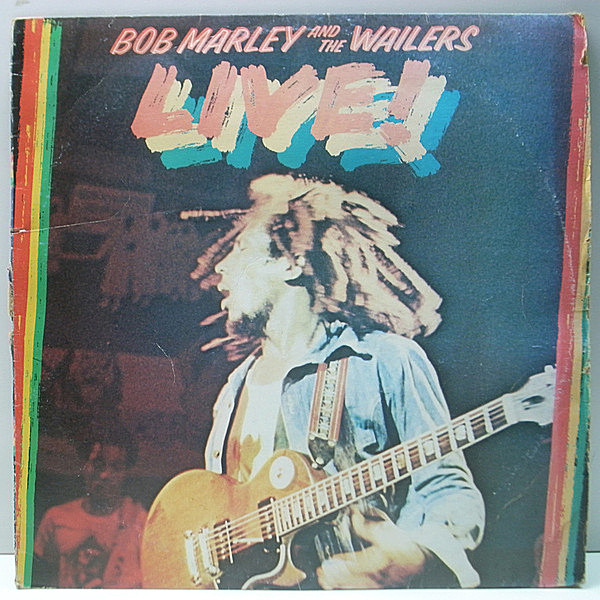 レコードメイン画像：AUSTRALIA 豪オリジナル BOB MARLEY & THE WAILERS Live! At The Lyceum (Island) 1975年7月 ロンドン公演での白熱のライヴ Lp 難あり