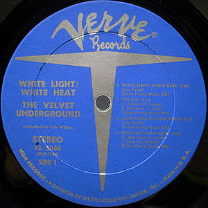 VELVET UNDERGROUND / White Light / White Heat (LP) / Verve