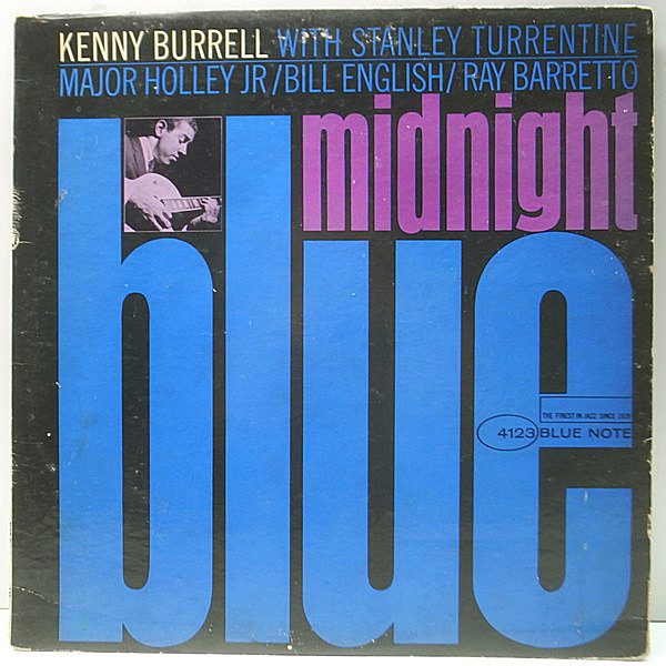 レコードメイン画像：レア 片溝 耳[Ear] MONO VANGELDER刻印 USオリジナル KENNY BURRELL Midnight Blue (Blue Note BLP 4123) 初版 NEWYORK モノラル Lp