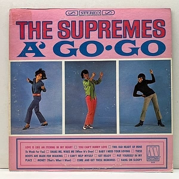 レコードメイン画像：Cut無し!良好! USオリジナル 深溝 THE SUPREMES A' Go-Go ('66 Motown) ザ・スプリームス／ア・ゴー・ゴー 恋はあせらず ほか 名曲満載