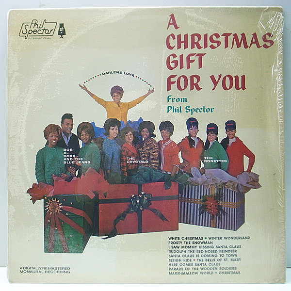 レコードメイン画像：シュリンク良好!! 米プレス (手彫DMM, Remastered) A Christmas Gift For You From Philles RONETTES, CRYSTALS, PHIL SPECTOR クリスマス