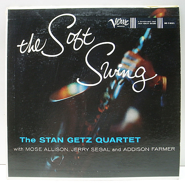 レコードメイン画像：【幻のコンボによる唯一作】MONO 1stトランペッター 深溝 USオリジナル STAN GETZ QUARTET The Soft Swing ('59 Verve) Mose Allisonと共演