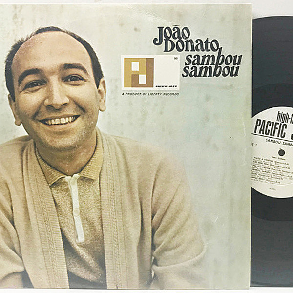 レコードメイン画像：白プロモ MONO 米 USオリジナル JOAO DONATO Sambou, Sambou (Pacific Jazz PJ-90) Promo モノラル Lp 至宝のボサ・ジャズ・アルバム！