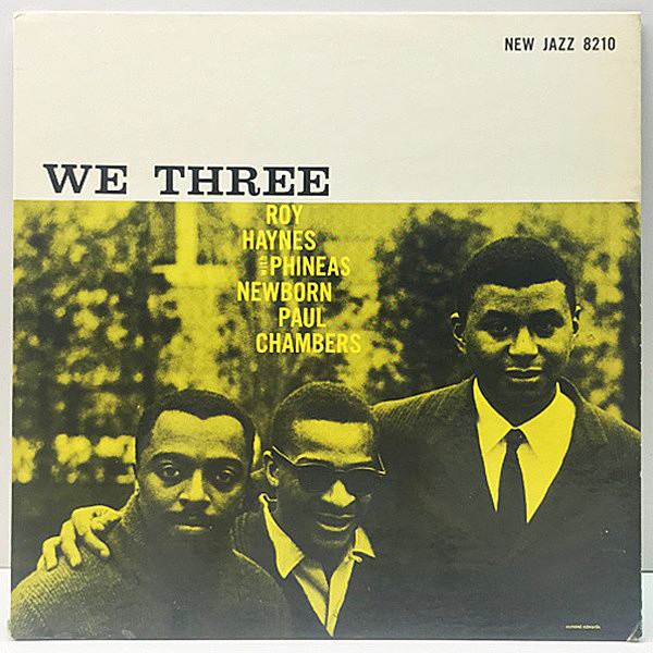 レコードメイン画像：US 完全オリジナル 3.98付き ROY HAYNES We Three (New Jazz NJLP 8210) 深溝 MONO RVG刻印 Phineas Newborn Jr., Paul Chambers