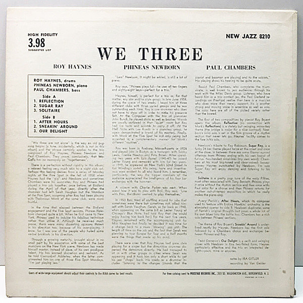 ROY HAYNES / PHINEAS NEWBORN JR. / PAUL CHAMBERS / We Three