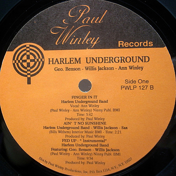 HARLEM UNDERGROUND BAND / Harlem Underground (LP) / Paul