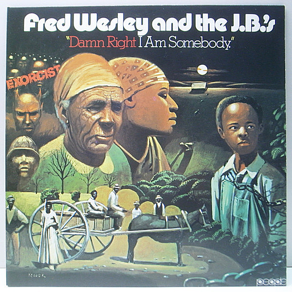 レコードメイン画像：シュリンク美品!! USプレス FRED WESLEY And The J.B.'s Damn Right I Am Somebody (People) PUBLIC ENEMY, DJ SHADOW, A.T.C.Q. ネタ宝庫