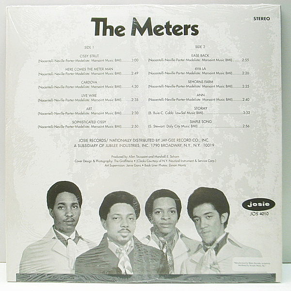 METERS / The Meters LP / Josie   WAXPEND RECORDS