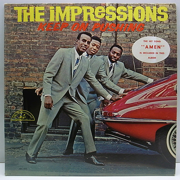 レコードメイン画像：MONO PLAY良好 USオリジ IMPRESSIONS Keep on / Curtis Mayfield