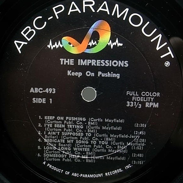 IMPRESSIONS / Keep On Pushing (LP) / ABC | WAXPEND RECORDS