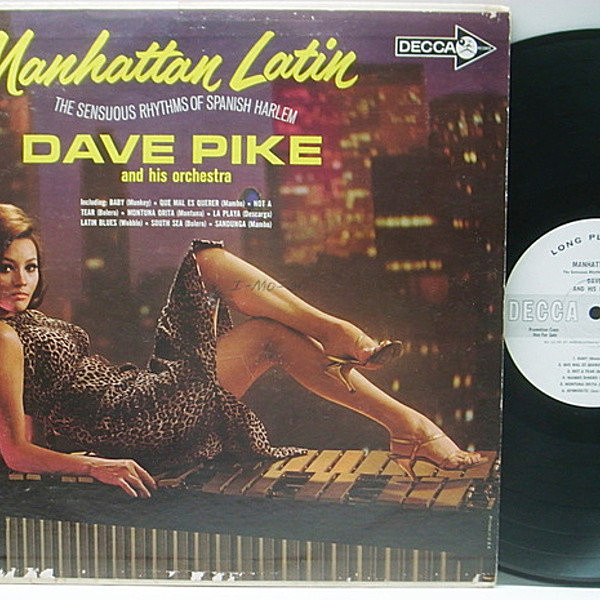 レコードメイン画像：【レア・白プロモ・MONO】USオリジナル DAVE PIKE Manhattan Latin ('64 Decca) CHICK COREA, DAVE BURNS ほか 初回 モノラル 入手難 Lp