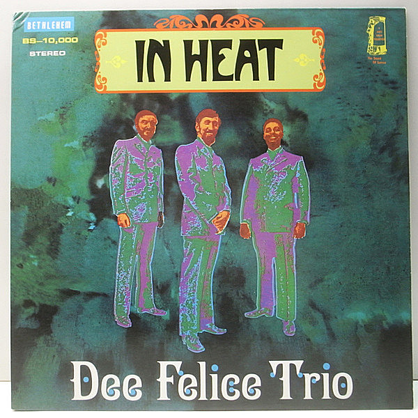 レコードメイン画像：【JBのバックを務めたトリオによる唯一のアルバム】美品 USプレス DEE FELICE TRIO In Heat (Bethlehem BS-10000) The Crickets Sing ほか