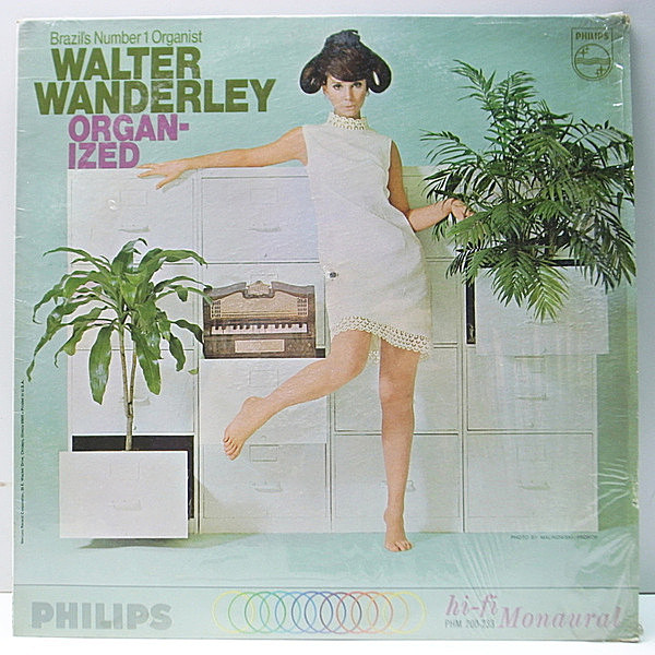 レコードメイン画像：シュリンク美盤!! MONO 深溝 USオリジナル WALTER WANDERLEY Organ ized ('67 Philips) ワルター・ワンダレイの珍盤 Lp 初回 モノラル