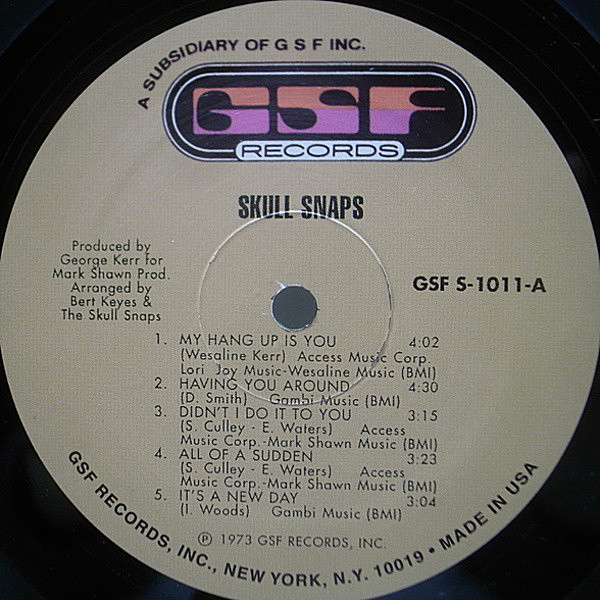 SKULL SNAPS / Same (LP) / GSF | WAXPEND RECORDS