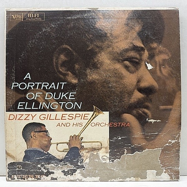 レコードメイン画像：盤は十分良好!! 初版 VERVEリム 深溝 USオリジ DIZZY GILLESPIE A Portrait Of Duke Ellington ('60 Verve) 豪華編成のエリントン集