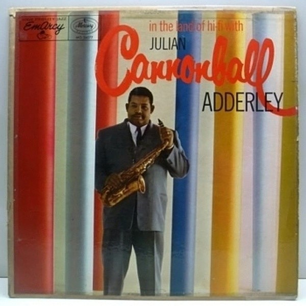 レコードメイン画像：良盤!! MONO 1st 小ドラマー 深溝 USオリジナル CANNONBALL ADDERLEY In The Land Of Hi-Fi (EmArcy MG-36077) Junior Mance, 弟Nat ほか