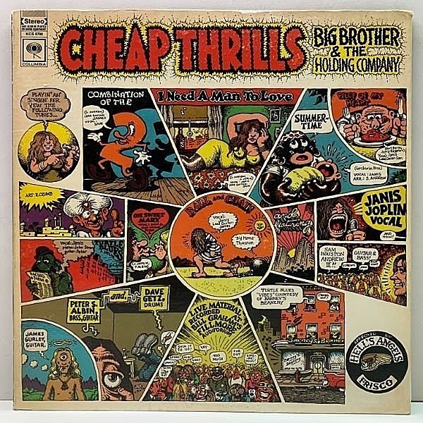 レコードメイン画像：レア!良好! 2eye 米オリジナル BIG BROTHER & THE HOLDING CO. Cheap Thrills ('68 Columbia) JANIS JOPLIN 最高傑作 US 初回プレス