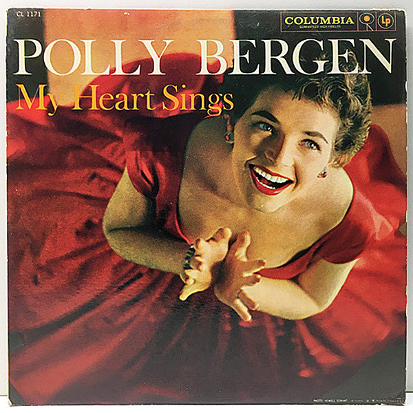 レコードメイン画像：良好!! MONO 6eye 深溝 USオリジナル POLLY BERGEN My Heart Sings ('59 Columbia) 女優シンガー／ポリー・バーゲンのスタンダード集