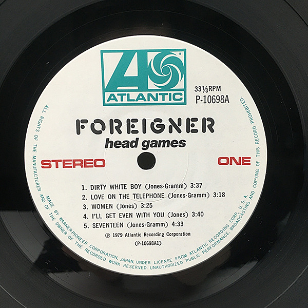 FOREIGNER / Head Games (LP) / Atlantic | WAXPEND RECORDS