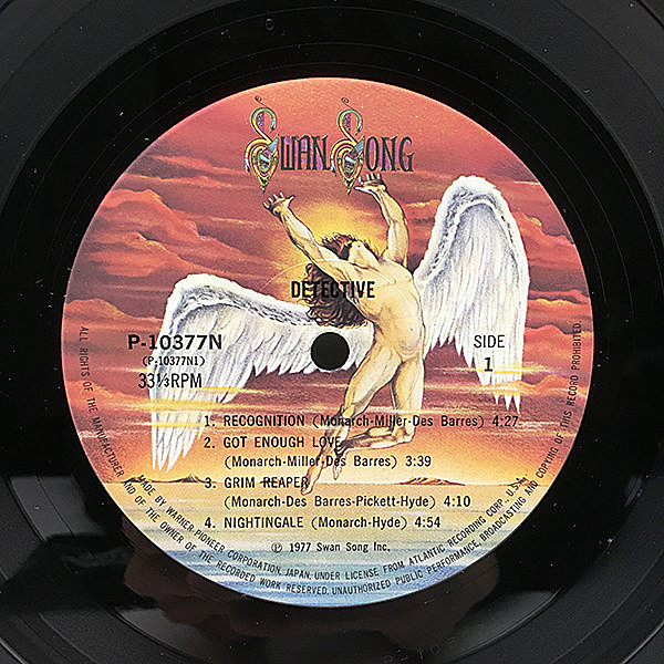 DETECTIVE / Same (LP) / Swan Song | WAXPEND RECORDS