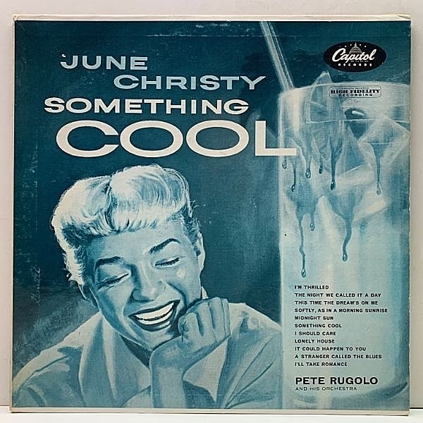 レコードメイン画像：MONO ターコイズ US 初期プレス JUNE CHRISTY Something Cool ('55 Capitol) クール・クリスティ 最高傑作 米 モノラル LP