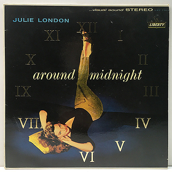 レコードメイン画像：良好!! 金エンボス FRANCE 仏プレス JULIE LONDON Around Midnight (Liberty) ジュリー・ロンドン 名盤 Lp