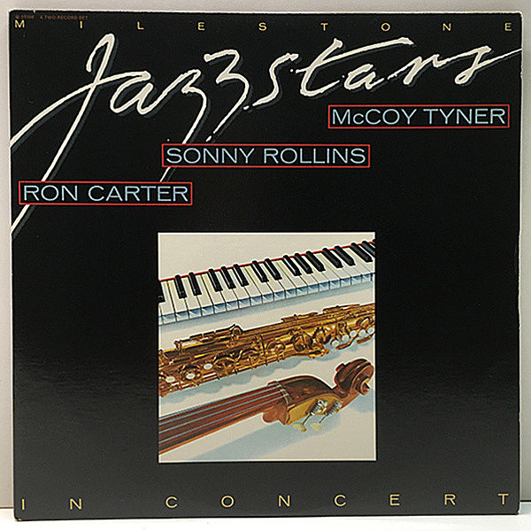 レコードメイン画像：【全米ツアーの熱気溢れるステージ】2Lp 美品 USオリジナル [Milestone Jazzstars In Concert] SONNY ROLLINS, McCOY TAYNER, RON CARTER