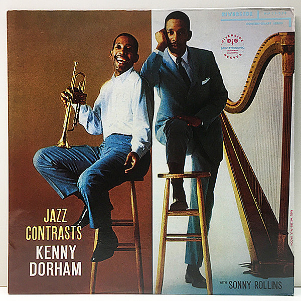 レコードメイン画像：極美品【初期BC無し／厚紙仕様】KENNY DORHAM Jazz Contrasts (OJC／Riverside RLP-239) w./SONNY ROLLINS, MAX ROACH, HANK JONES