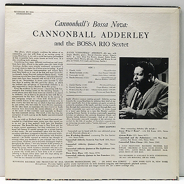 CANNONBALL ADDERLEY / Cannonball's Bossa Nova (LP