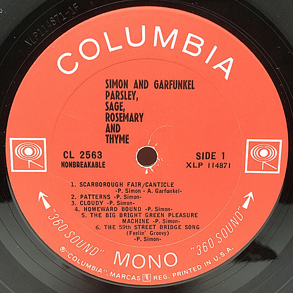 Rootsman Riddim レコード 3枚セット まとめ売り SIMON and GARFUNKEL / Parsley, Sage, Rosemary And Thyme (LP