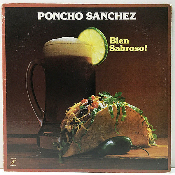 レコードメイン画像：【EDDIE CANO作の激渋ラテン Ican 収録】USオリジナル PONCHO SANCHEZ Bien Sabroso! ('84 Concord Jazz) Latin Jazz, Salsa